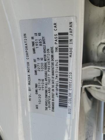 2021 Mazda 3 Preferred VIN: JM1BPBCL7M1314945 Lot: 58245344