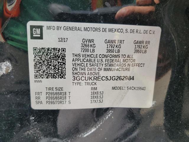 2018 Chevrolet Silverado K1500 Lt VIN: 3GCUKREC5JG262984 Lot: 60696044