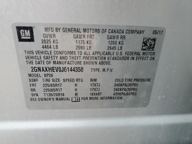 2018 CHEVROLET EQUINOX LS - 2GNAXHEV0J6144358