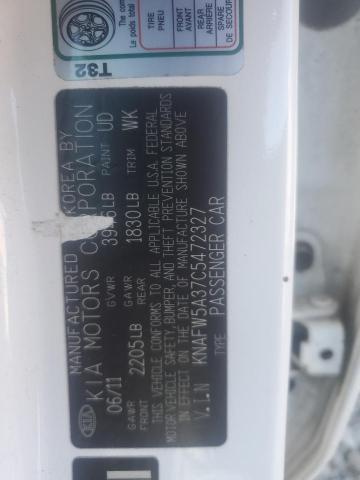 2012 Kia Forte Sx VIN: KNAFW5A37C5472327 Lot: 56232914