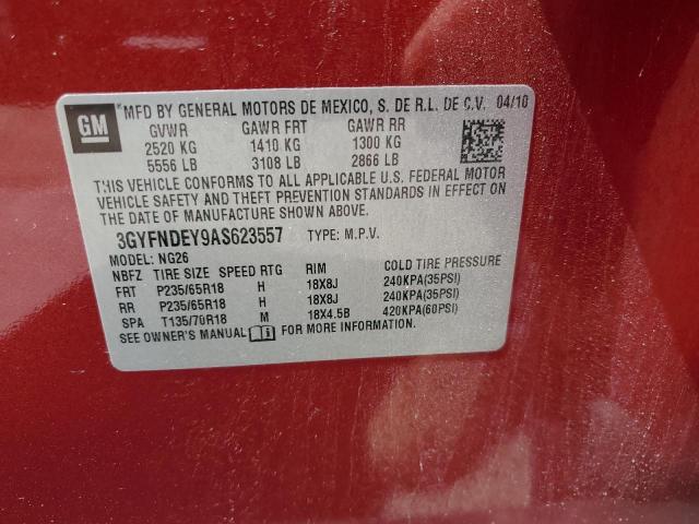 2010 Cadillac Srx Luxury Collection VIN: 3GYFNDEY9AS623557 Lot: 60817594