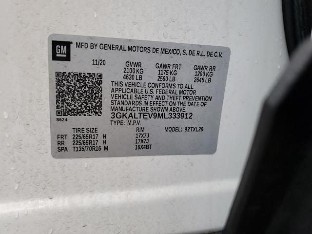 2021 GMC Terrain Sle VIN: 3GKALTEV9ML333912 Lot: 57431714