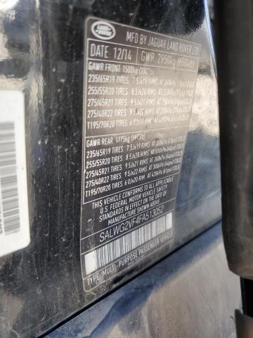 2015 Land Rover Range Rover Sport Se VIN: SALWG2VF4FA513052 Lot: 59855714