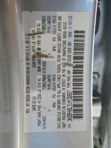 2020 Mazda 3 VIN: 3MZBPABL7LM132687 Lot: 61118574