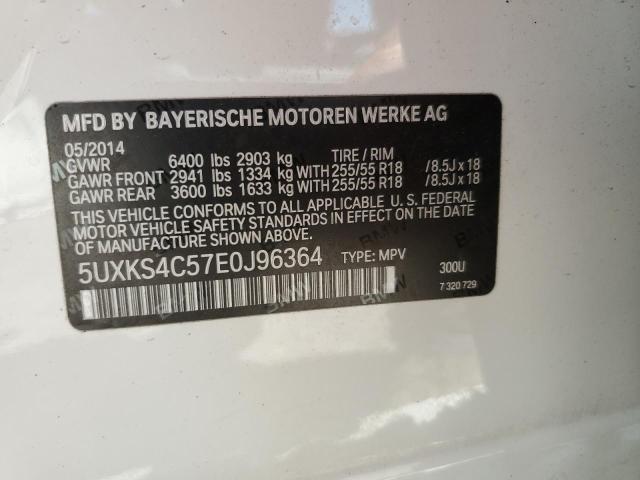 VIN 5UXKS4C57E0J96364 2014 BMW X5, Xdrive35D no.13