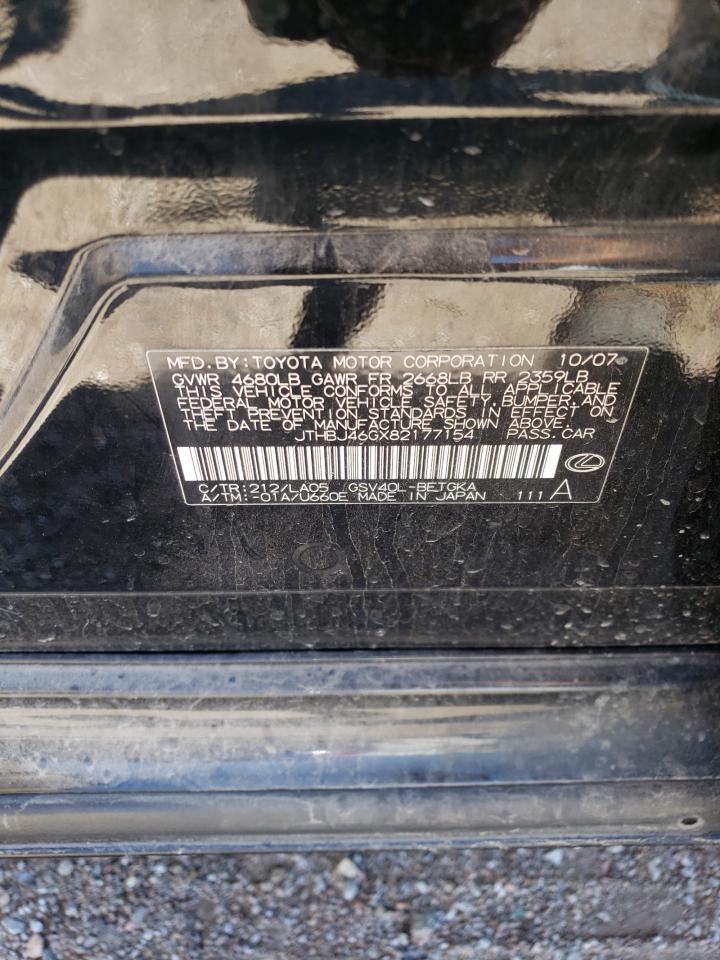 JTHBJ46GX82177154 2008 Lexus Es 350