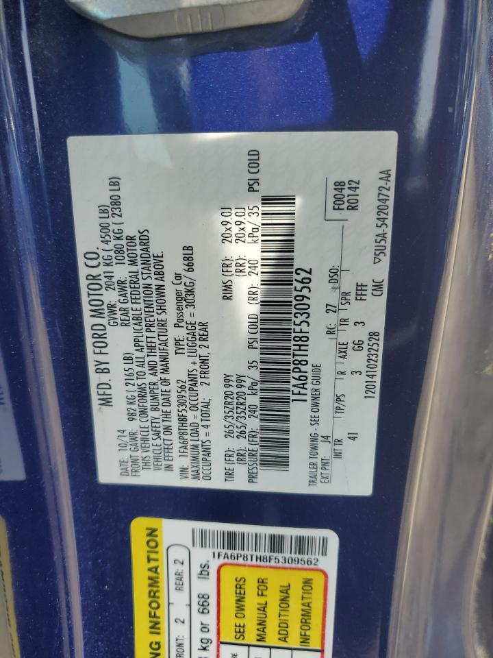 1FA6P8TH8F5309562 2015 Ford Mustang