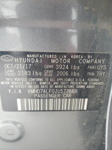 2018 HYUNDAI ELANTRA SE - KMHD74LF0JU577668