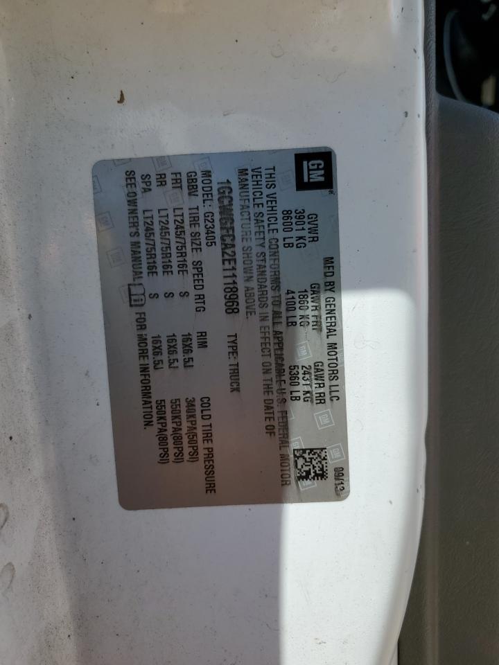 1GCWGFCA2E1118968 2014 Chevrolet Express G2500