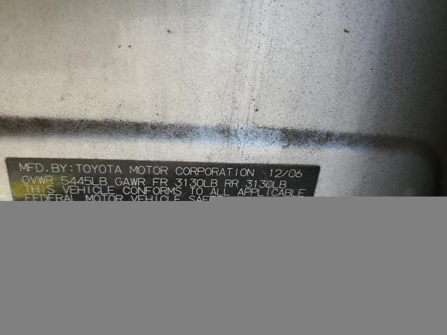 2007 Lexus Ls 460 VIN: JTHBL46F375019608 Lot: 57703044