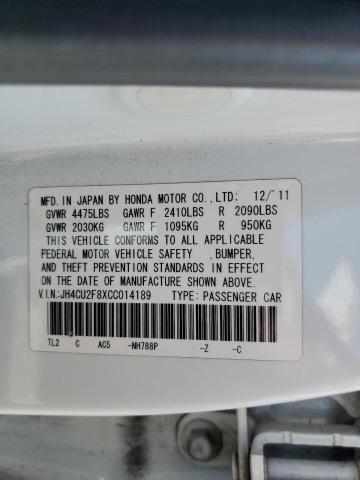 2012 Acura Tsx Se VIN: JH4CU2F8XCC014189 Lot: 57702884