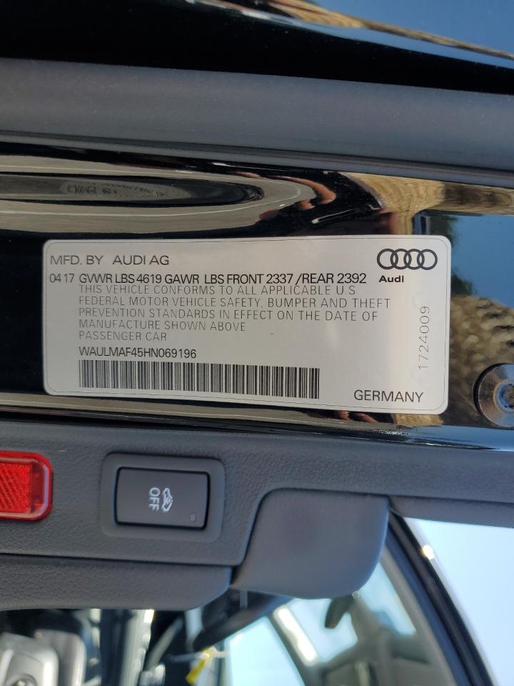 WAULMAF45HN069196 2017 Audi A4 Ultra Premium Plus