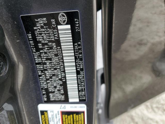 VIN 4T1BF1FK3FU102024 2015 Toyota Camry, LE no.13