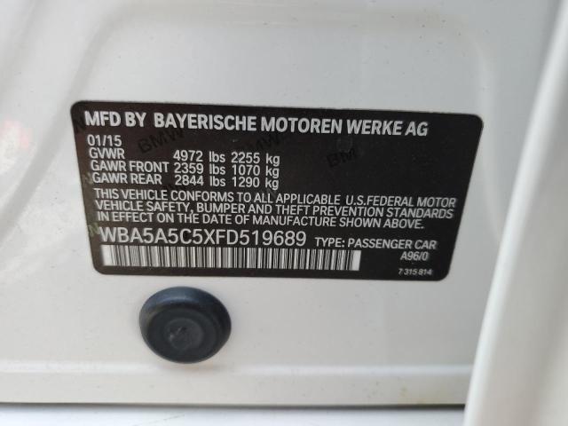 2015 BMW 528 I VIN: WBA5A5C5XFD519689 Lot: 60566534