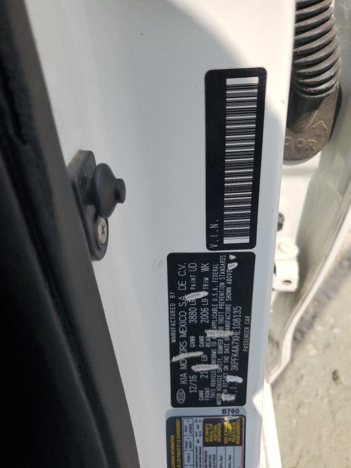 3KPFK4A7XHE108135 2017 Kia Forte Lx