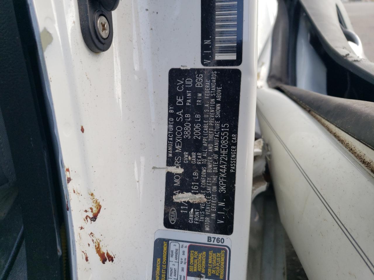 3KPFK4A72HE085515 2017 Kia Forte Lx