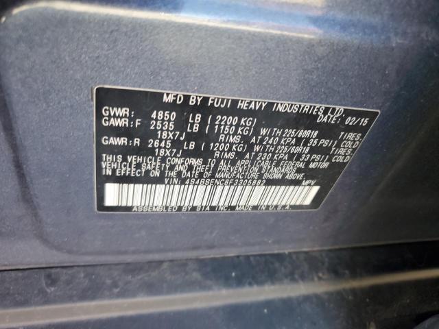 2015 Subaru Outback 3.6R Limited VIN: 4S4BSENC8F3305882 Lot: 57624504