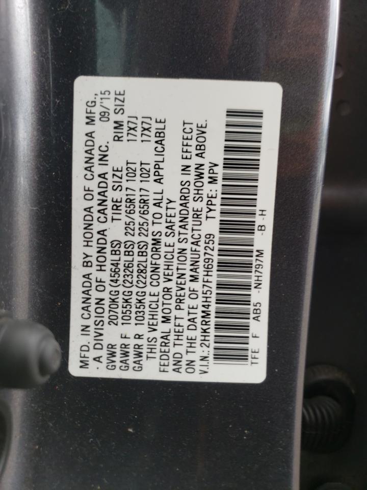 2HKRM4H57FH697259 2015 Honda Cr-V Ex