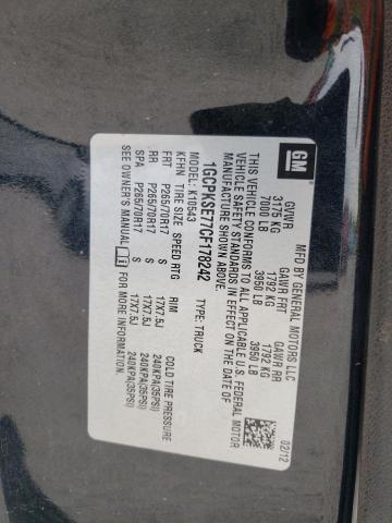 2012 Chevrolet Silverado K1500 Lt VIN: 1GCPKSE77CF178242 Lot: 59409864