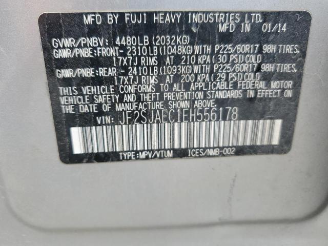 2014 Subaru Forester 2.5I Premium VIN: JF2SJAEC1EH556178 Lot: 58490904