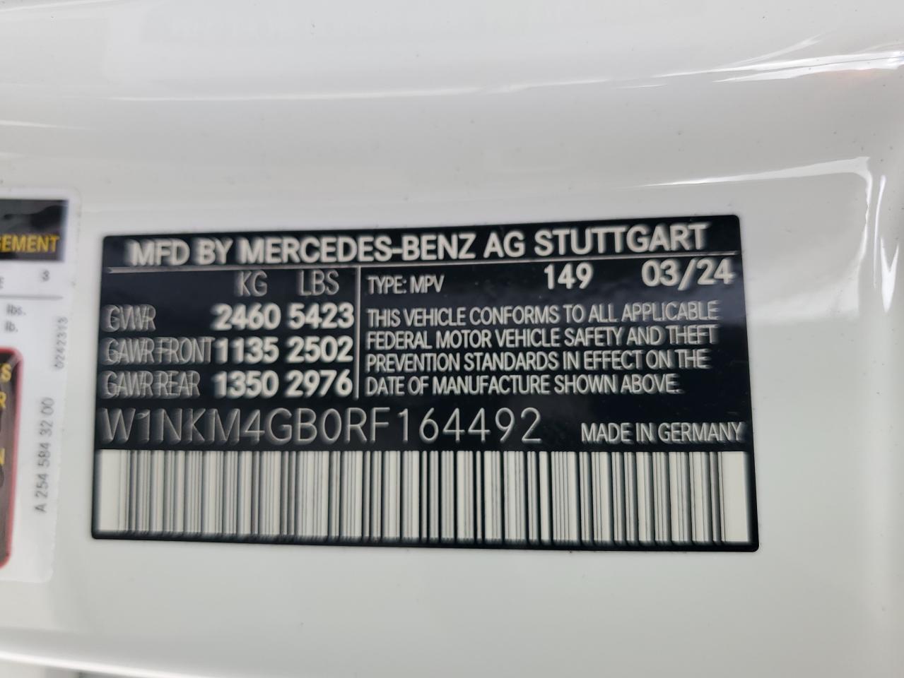 W1NKM4GB0RF164492 2024 Mercedes-Benz Glc 300