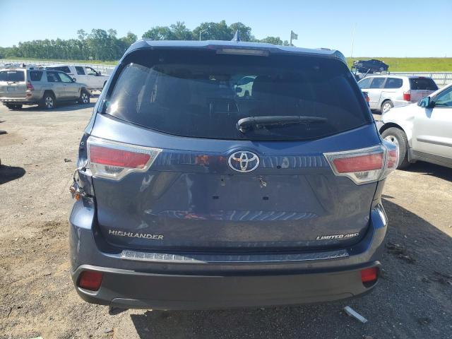 2015 Toyota Highlander Limited VIN: 5TDDKRFH1FS195139 Lot: 58114104