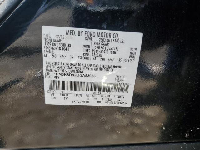 2016 Ford Explorer Xlt VIN: 1FM5K8D82GGA53066 Lot: 57004154