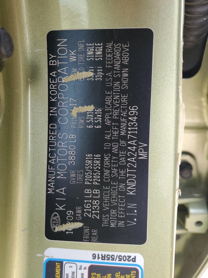 KNDJT2A24A7113496 2010 Kia Soul +