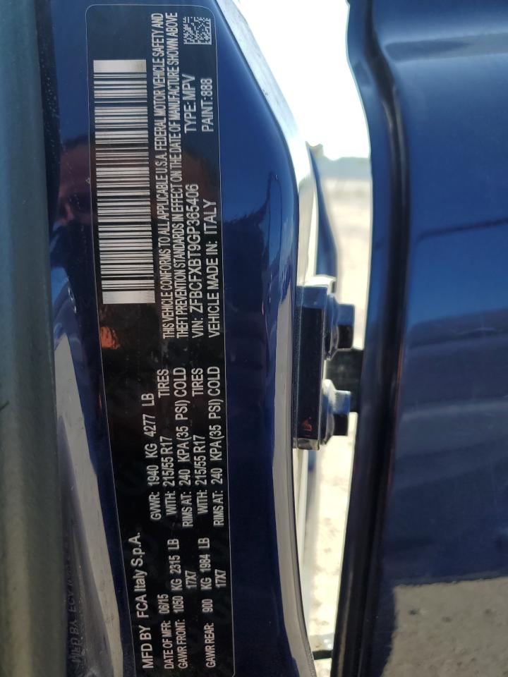 ZFBCFXBT9GP365406 2016 Fiat 500X Easy