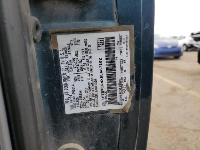 1995 Ford F150 VIN: 1FTEF14NXSLA87102 Lot: 60837634