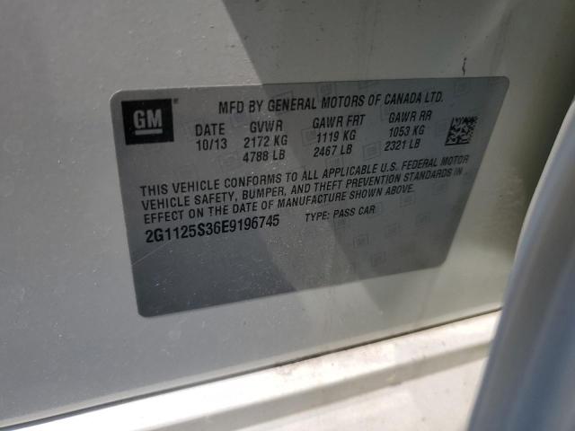 2014 Chevrolet Impala Lt VIN: 2G1125S36E9196745 Lot: 58161544