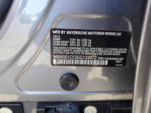 2016 BMW 535 I VIN: WBA5B1C53GG133072 Lot: 61433454