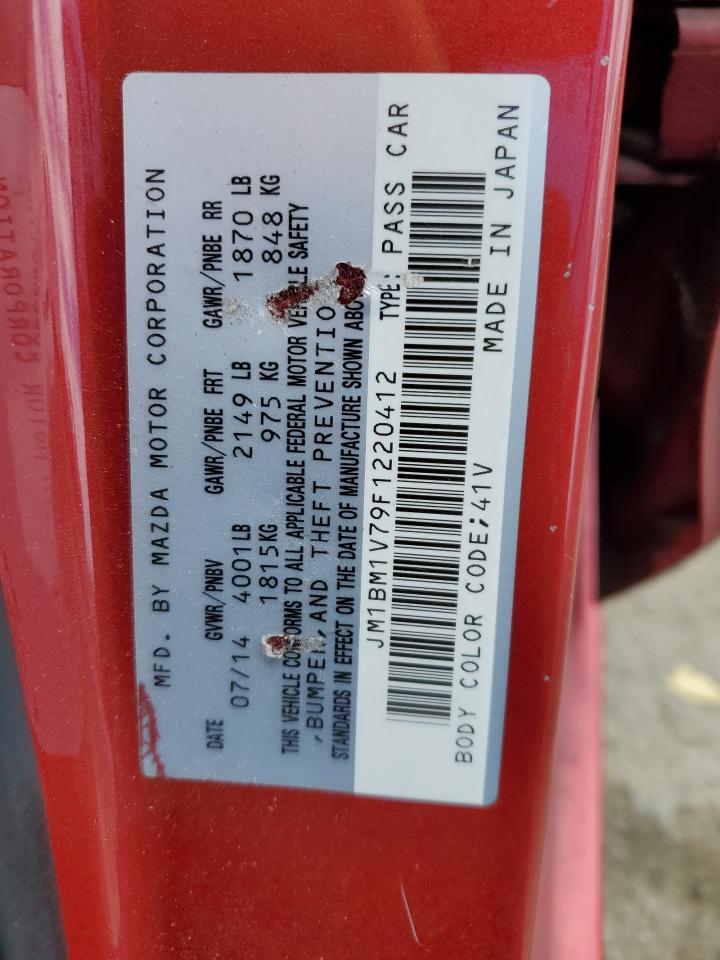 JM1BM1V79F1220412 2015 Mazda 3 Touring