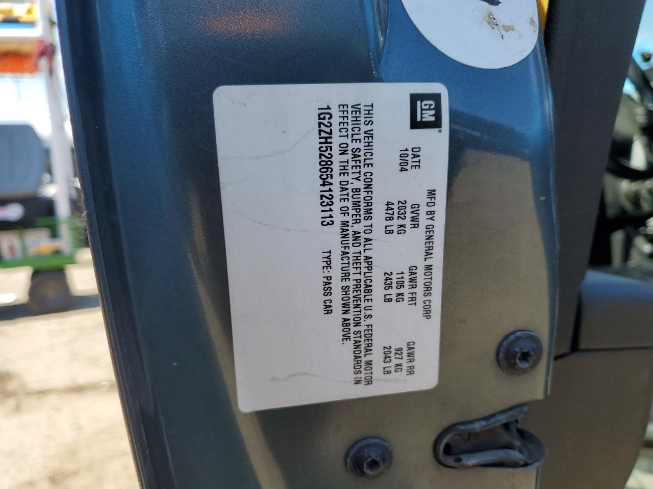 1G2ZH528654123113 2005 Pontiac G6 Gt