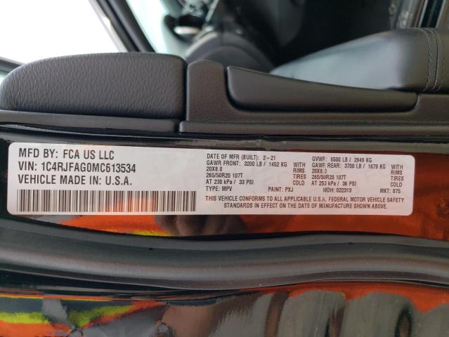 2021 Jeep Grand Cherokee Laredo VIN: 1C4RJFAG0MC613534 Lot: 59497224