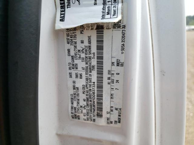 2013 Ford Econoline E250 Van VIN: 1FTNE2EW1DDB37334 Lot: 59735734