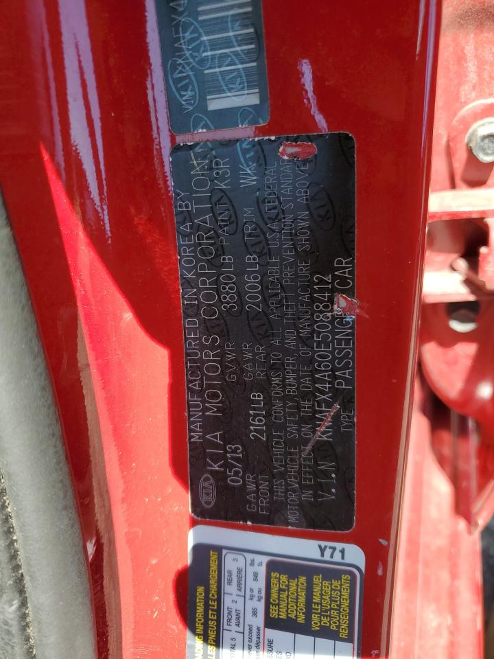 KNAFX4A60E5088412 2014 Kia Forte Lx