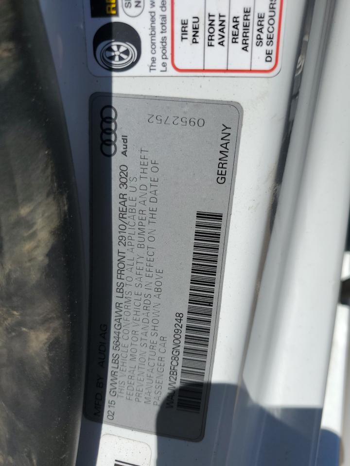 WAUW2BFC8GN009248 2016 Audi S7 Prestige