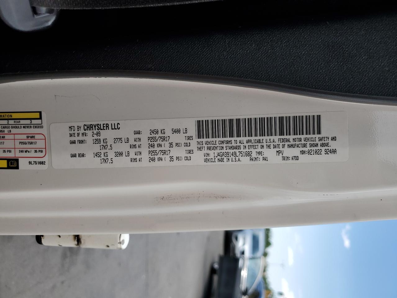 1J4GA39149L751682 2009 Jeep Wrangler Unlimited X