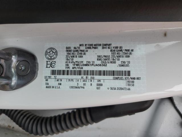 2023 Ford Escape St Line VIN: 1FMCU9MN1PUA56362 Lot: 58714374