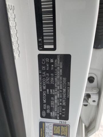 2021 Kia Forte Fe VIN: 3KPF24ADXME272498 Lot: 58522754