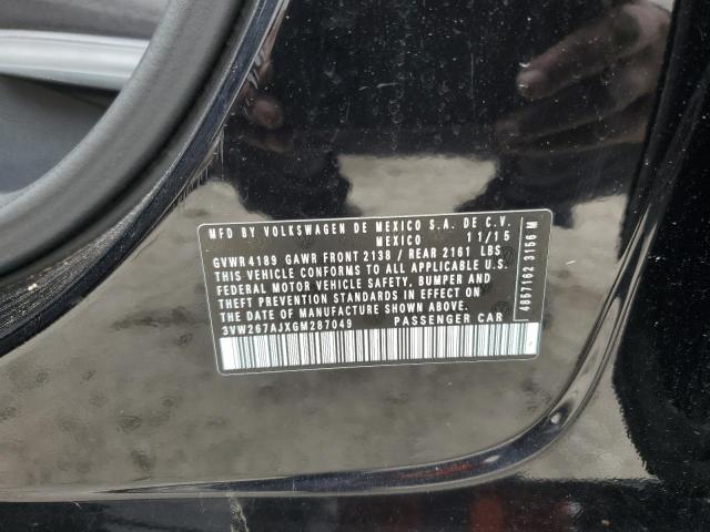 2016 Volkswagen Jetta S VIN: 3VW267AJXGM287049 Lot: 58474934