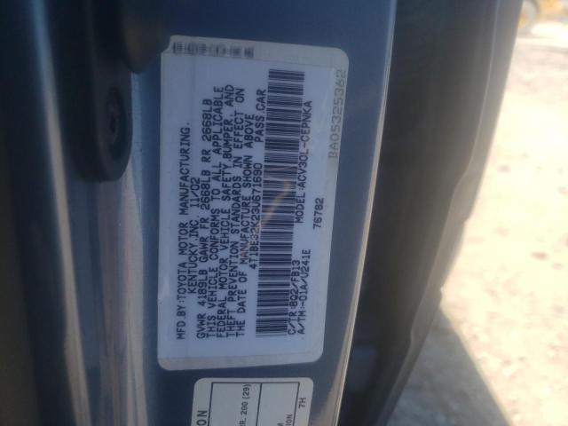 2003 Toyota Camry Le VIN: 4T1BE32K23U671690 Lot: 60260614