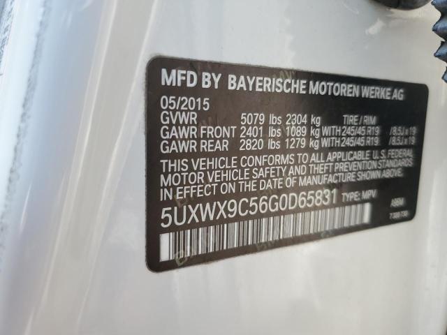 2016 BMW X3 xDrive28I VIN: 5UXWX9C56G0D65831 Lot: 57819564