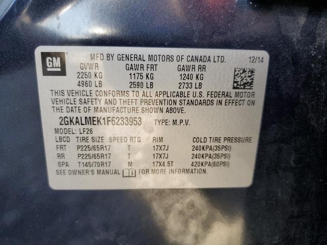 2015 GMC TERRAIN SL - 2GKALMEK1F6233953