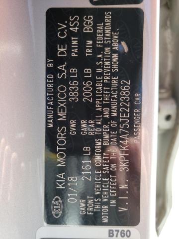 2018 KIA FORTE LX - 3KPFK4A75JE223862