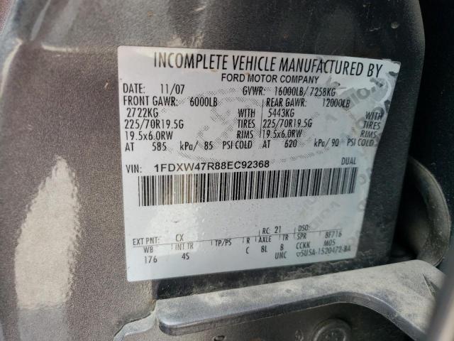 2008 Ford F450 Super Duty VIN: 1FDXW47R88EC92368 Lot: 59648854