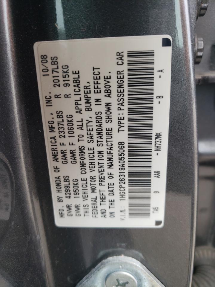 1HGCP26319A055068 2009 Honda Accord Lx