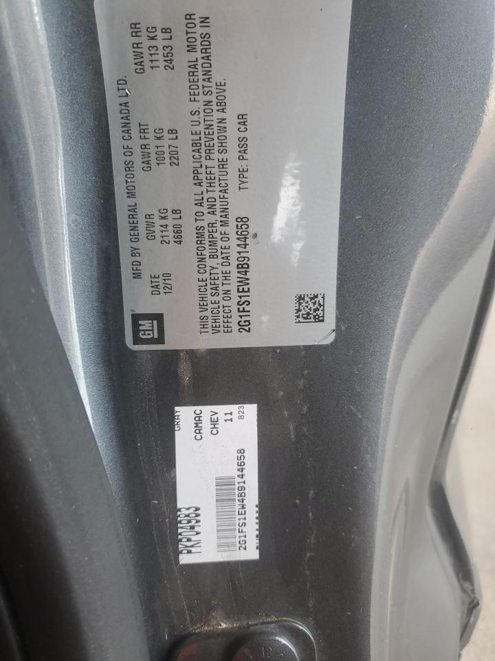 2G1FS1EW4B9144658 2011 Chevrolet Camaro Ss