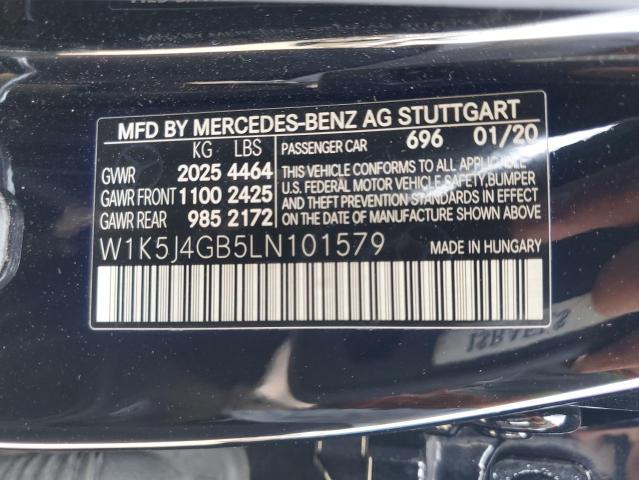 2020 Mercedes-Benz Cla 250 VIN: W1K5J4GB5LN101579 Lot: 58789154